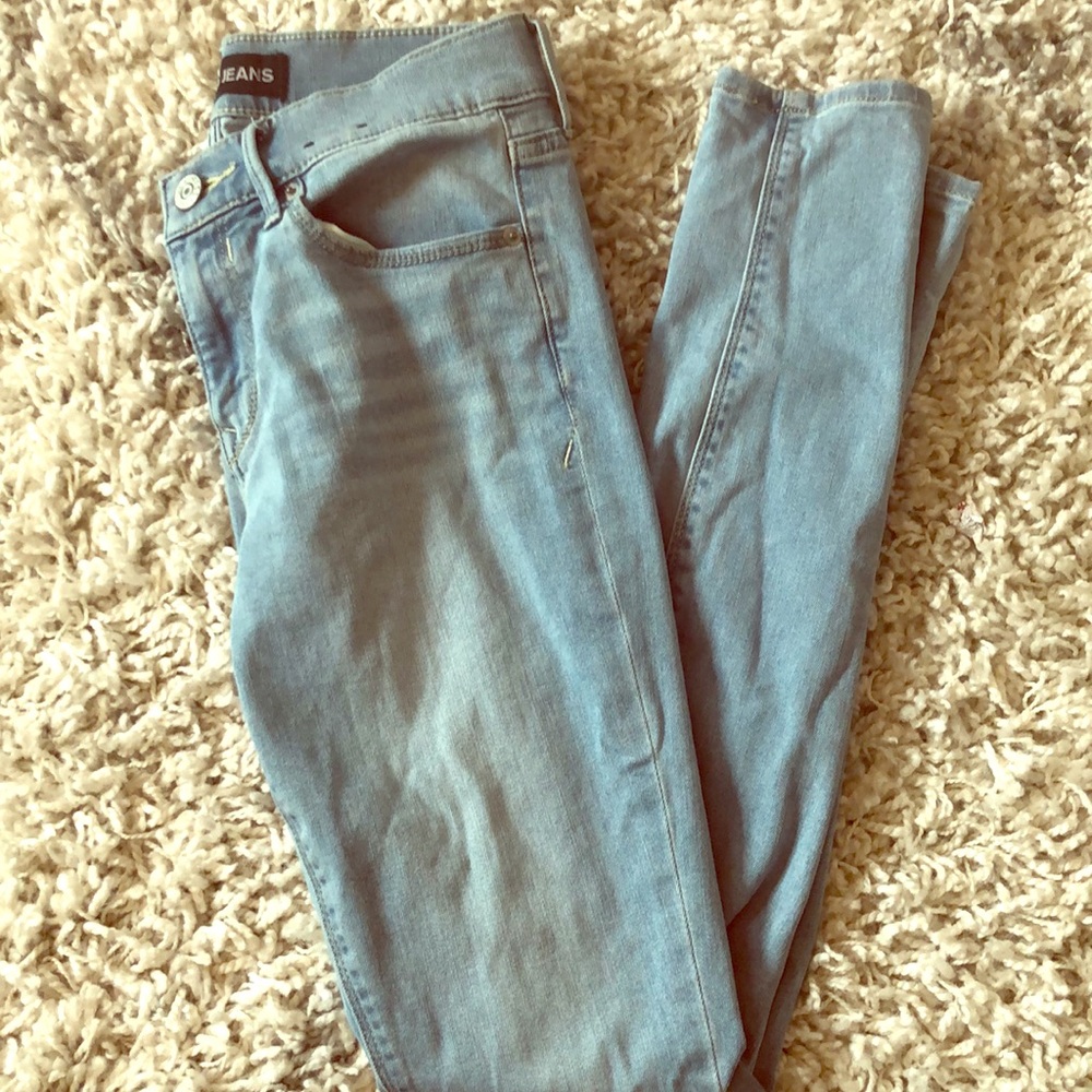 Denim leggings